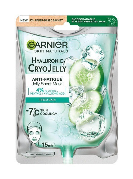 Garnier Skin Naturals Maska żelowa na tkaninie Hyaluronic Cryo Jelly 27g