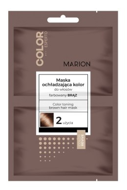 Marion Color Esperto Maska do włosów ochładzająca kolor - farbowany brąz 20mlx2