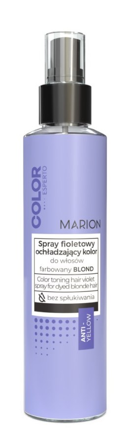 Marion Color Esperto Spray fioletowy do włosów ochładzający kolor - farbowany blond 150ml