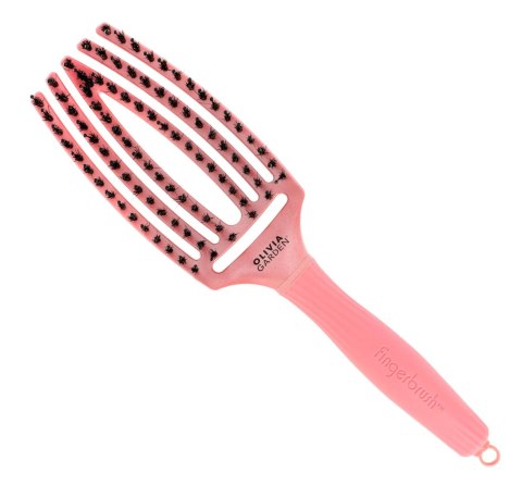 OLIVIA GARDEN Fingerbrush Fall Szczotka do rozczesywania włosów - Pearl Pink 1szt
