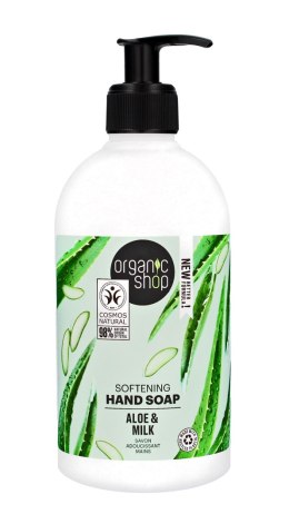 ORGANIC SHOP Zmiękczające Mydło do rąk Aloe & Milk 500ml