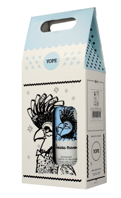YOPE Zestaw prezentowy Świeża Trawa (szampon 300ml+odżywka do włosów 170ml)