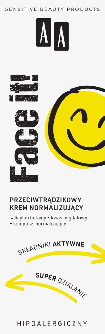 AA Face It! Przeciwtrądzikowy Krem normalizujący 40ml