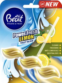 Brait Hygiene & Fresh Kostka do WC Power Fresh Lemon 39g