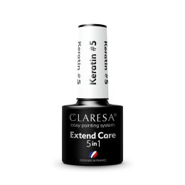 CLARESA Baza pod lakier hybrydowy Extend Care 5in1 Keratin - 5 5g