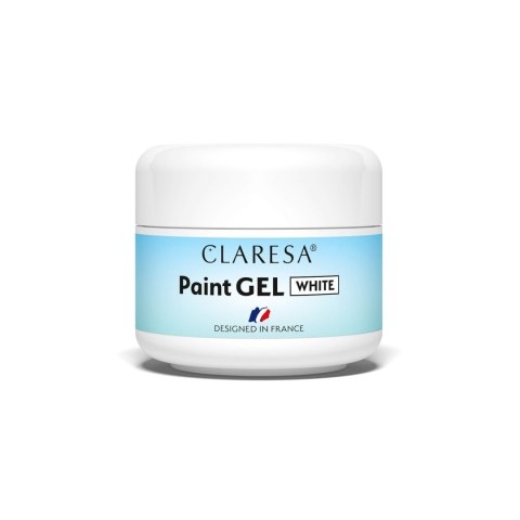 CLARESA Żel do zdobienia paznokci Paint - White (biały) 5ml