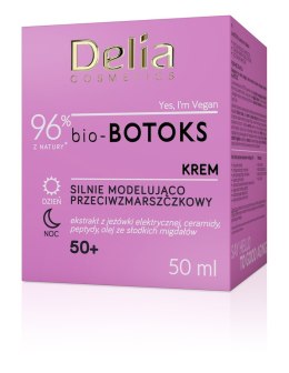 DELIA COSMETICS Bio-Botoks Krem silnie modelująco przeciwzmarszczkowy 50+ na dzień i noc 50ml