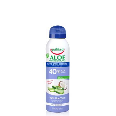 Equilibra Aloe Solare Mleczko po opalaniu w sprayu 40% Aloe Vera 150ml