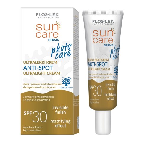 FLOS SUN CARE DERMA Krem ultralekki Anti-Spot