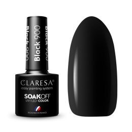 CLARESA Lakier hybrydowy do paznokci BLACK - 900 5g