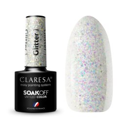 CLARESA Lakier hybrydowy do paznokci GLITTER - 1 5g