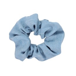 DONEGAL Ozdoby do włosów - Gumka Scrunchie błękitna (FA-5869) 1szt