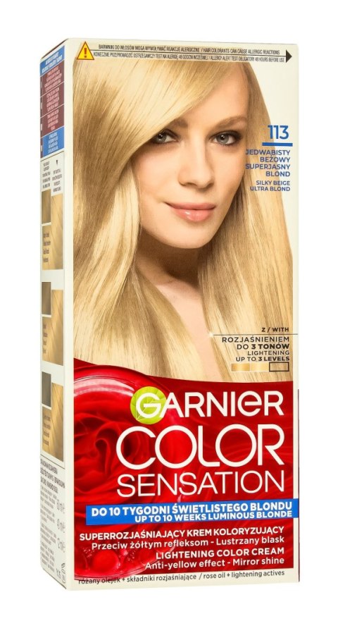 GARNIER COLOR SENSATION Krem koloryzujący 113 Beige U.Blond&