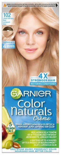 Garnier Color Naturals Krem koloryzujący nr 102 Lodowy Opalizujący Blond 1op