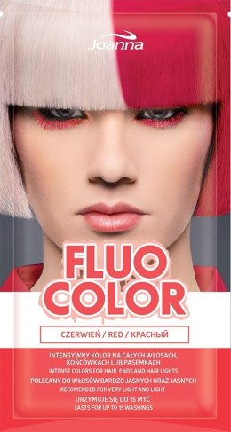 JOANNA Fluo Color  Szampon koloryzujący w saszetce - Czerwień 35g