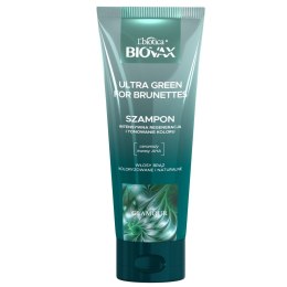 L`BIOTICA Biovax Glamour Szampon Ultra Green For Brunettes - do włosów brązowych(naturalnych i farbowanych) 200ml