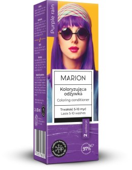 MARION Koloryzująca Odżywka do włosów (5-10 myć) - Purple Rain 1op.-(2x35ml)