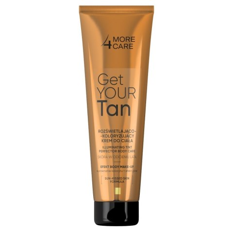 More4Care Get Your Tan Rozświetlająco Koloryzujący Krem do twarzy i ciała - body make up 100ml
