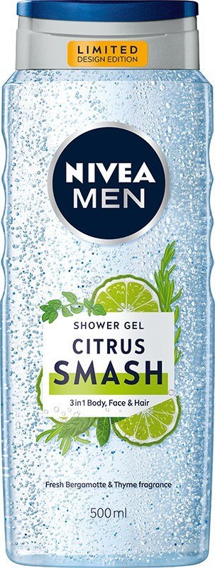 NIVEA MEN SHOWER Żel pod prysznic CITRUS SMASH 500 ml