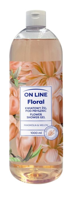 ON LINE Floral Kwiatowy Żel pod prysznic - Magnolia & Melon 1000ml