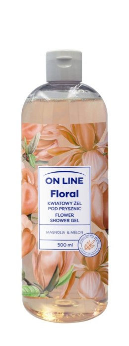 ON LINE Floral Kwiatowy Żel pod prysznic - Magnolia & Melon 500ml