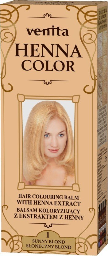 VENITA Henna Color Balsam koloryzujący z ekstraktem z Henny - 1 Słoneczny Blond 1op.