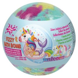 CHLAPU CHLAP Musująca Kula do kąpieli z niespodzianką Unicorn - Bubble Gum (guma balonowa) 1szt