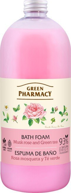 GREEN PHARMACY Pianka do kąpieli - Róża Piżmowa & Zielona Herbata 1000ml