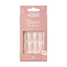 KISS Sztuczne Paznokcie Bare But Better - nude (rozmiar L) 1op.(28szt)