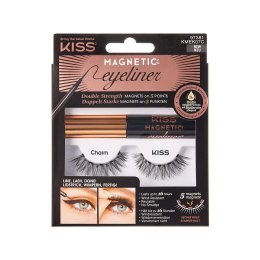 KISS Zestaw Charm rzęsy magnetyczne + eyeliner