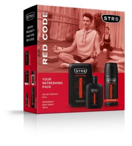 STR8 Zestaw prezentowy dla mężczyzn Red Code (Woda toaletowa 50ml+Deo spray 150ml)