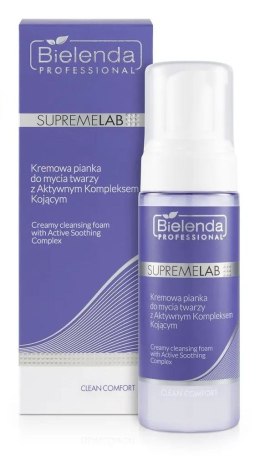 Bielenda Professional SupremeLab Clean Comfort Kremowa Pianka do mycia twarzy z Aktywnym Kompleksem Kojącym 150ml