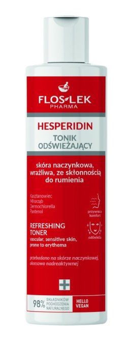FLOSLEK Pharma Hesperidin Tonik odświeżający - skóra naczynkowa,wrażliwa ze skłonnością do rumienia 225ml