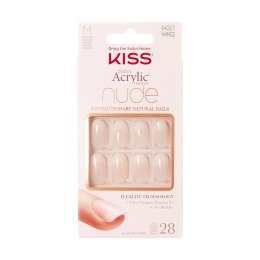 KISS Salon Sztuczne Paznokcie Acrylic French Nude - Gracefull (M) 1op.(28szt)