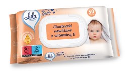 LULA Baby Chusteczki nawilżane dla niemowląt i dzieci - z witaminą E 1op.-50szt