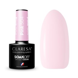 CLARESA Lakier hybrydowy PINK 504 -5g&