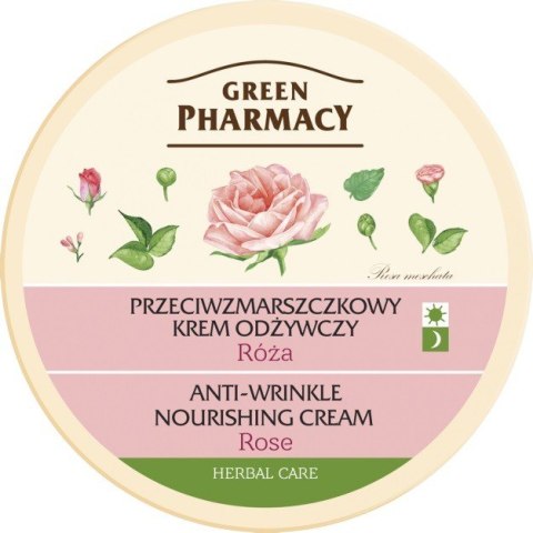 Green Pharmacy Herbal Cosmetics Krem do twarzy przeciwzmarszczkowy z różą