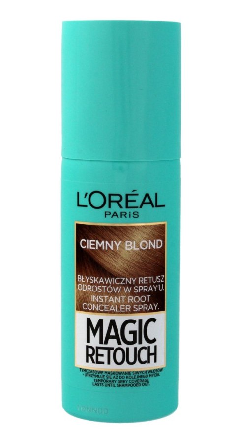 L'Oreal Magic Retouch Spray do retuszu odrostów nr 4 Ciemny Blond 75ml