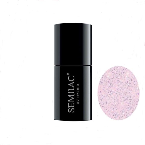 SEMILAC Extend 5in1 Lakier hybrydowy 806 Glitter Delicate Pink 7 ml