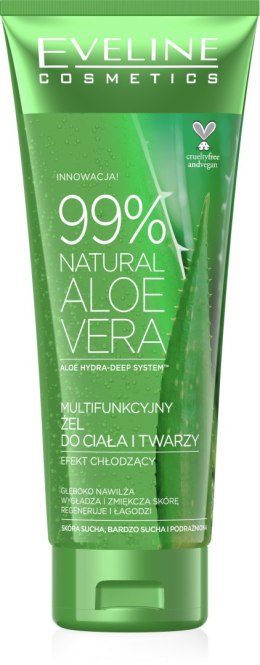 Eveline Multifunkcyjny Żel do ciała i twarzy 99% Natural Aloe Vera 250ml