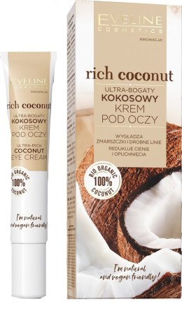 Eveline Rich Coconut Kokosowy Krem pod oczy ultra-bogaty 15ml
