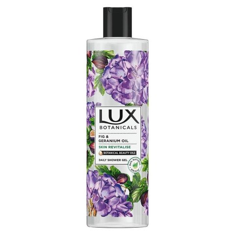 Lux Botanicals Żel pod prysznic rewitalizujący Fig & Geranium Oil 500ml