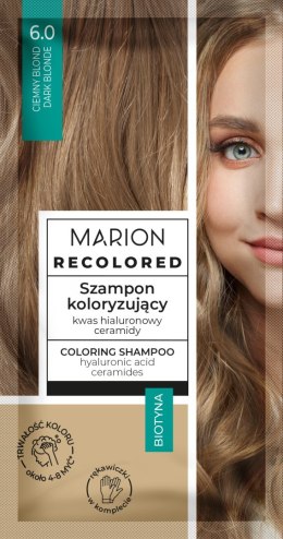 MARION Recolored Szampon koloryzujący nr 6.0 Ciemny Blond (4-8 myć) 35ml