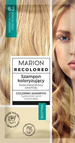 MARION Recolored Szampon koloryzujący nr 8.3 Miodowy Blond (4-8 myć) 35ml