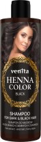 VENITA Henna Color Szampon do włosów w odcieniach ciemnych i czarnych - Black 300ml