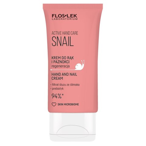 FLOSLEK Active Hand Care Snail Krem do rąk i paznokci - regeneracja 50 ml