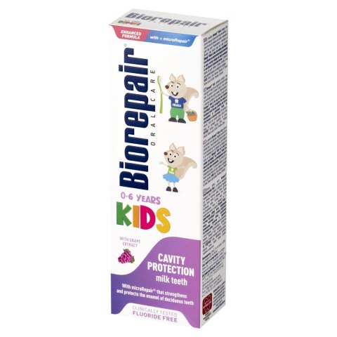 BIOREPAIR Kids Pasta do zębów dla dzieci 0-6 lat z ekstraktem z winogronu 50 ml